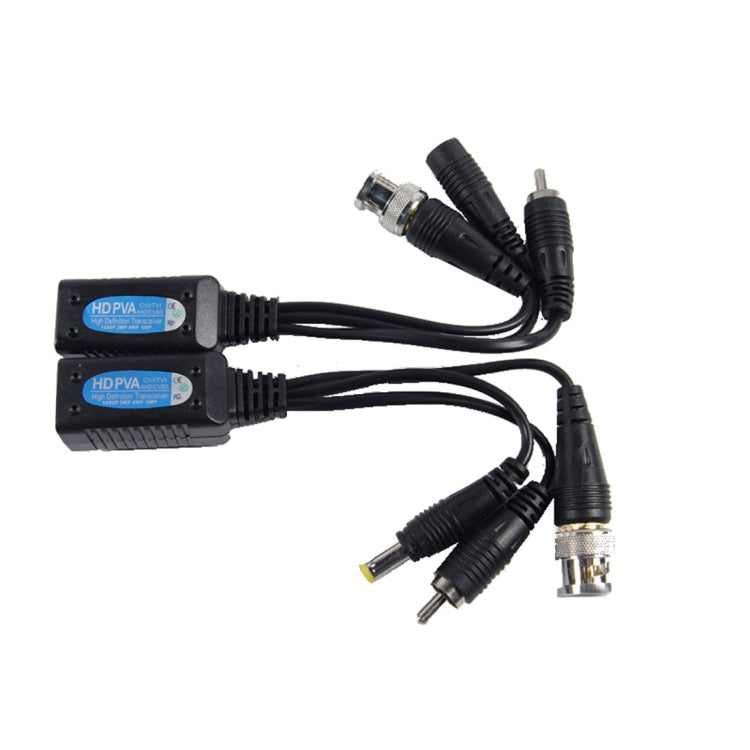 2 PCS Anpwoo 500PVA Spliceable 3 in 1 Power + Video + Audio Balun HD-CVI/AHD/TVI Passive Twisted Transceiver, 500PVA 2 PCS Anpwoo 500PVA Spliceable 3 in 1 Power + Video + Audio Balun HD-CVI/AHD/TVI Passive Twisted Transceiver, 500PVA
